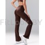 Брюки-клёш Flared Classic Brown Leo