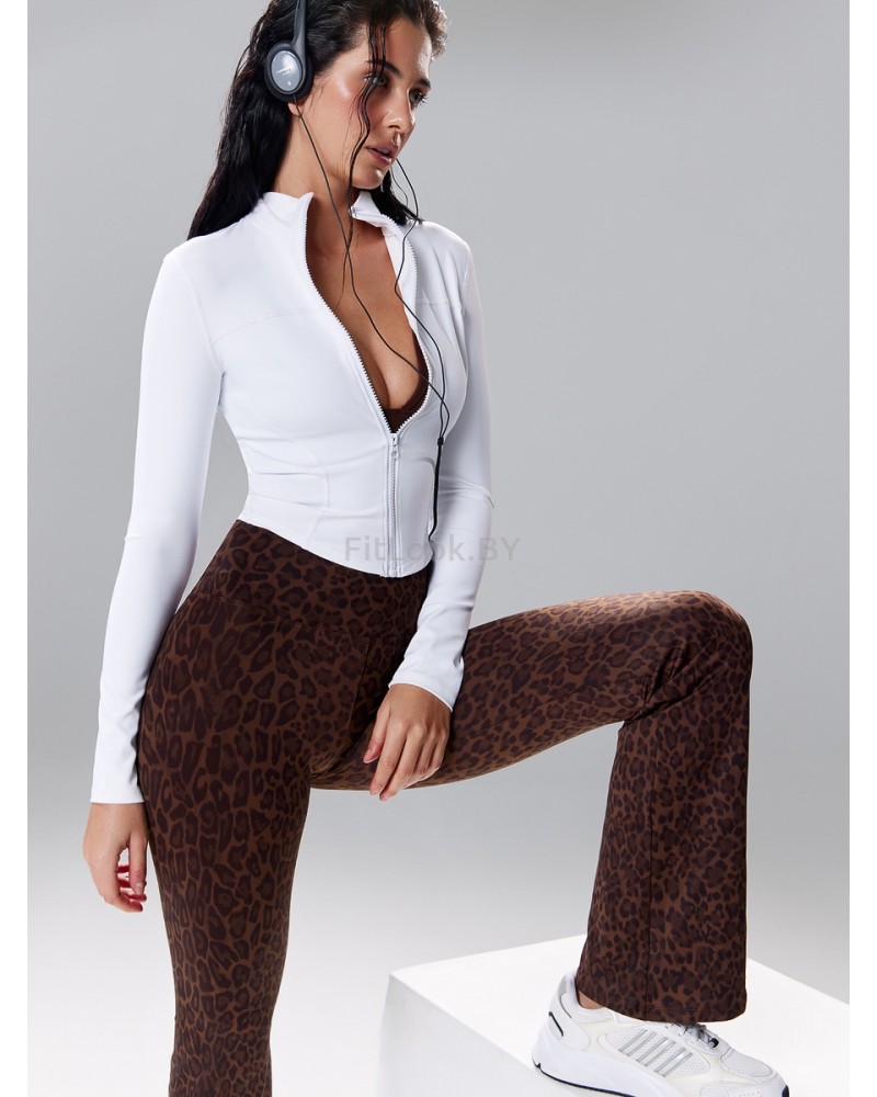 Брюки-клёш Flared Classic Brown Leo