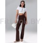 Брюки-клёш Flared Classic Brown Leo