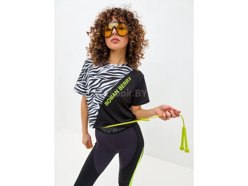 Футболка оверсайз Rowan Graffiti Zebra