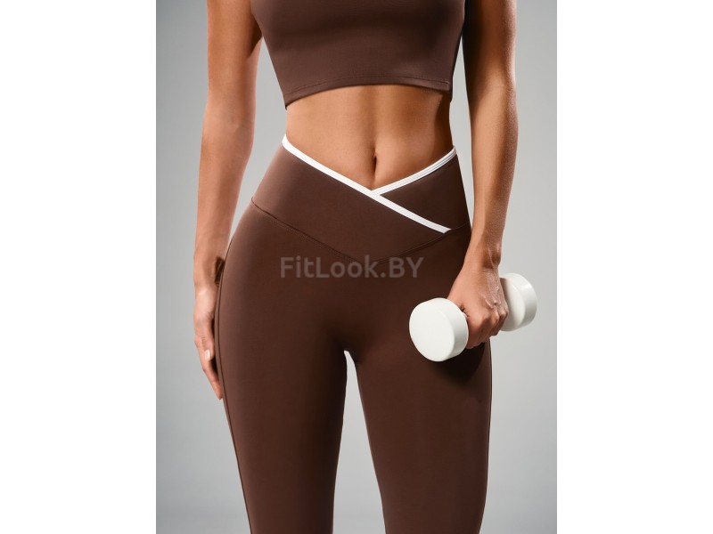 Леггинсы Neverlate Outlined Cross Brownie