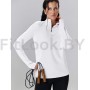 Удлинённый лонгслив на молнии LongZip White