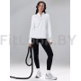 Удлинённый лонгслив на молнии LongZip White