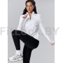Удлинённый лонгслив на молнии LongZip White