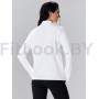Удлинённый лонгслив на молнии LongZip White