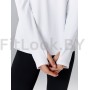 Удлинённый лонгслив на молнии LongZip White