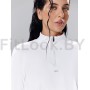 Удлинённый лонгслив на молнии LongZip White