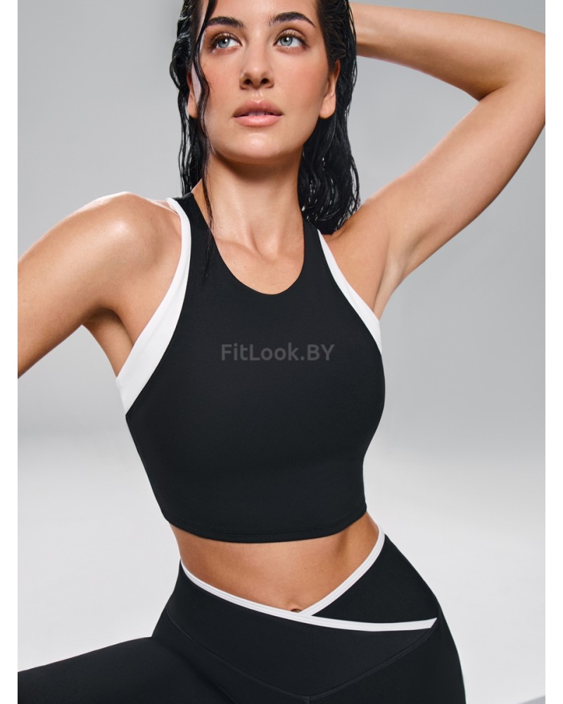 Спортивный топ-бра с контрастными вставками Outlined HighPush 