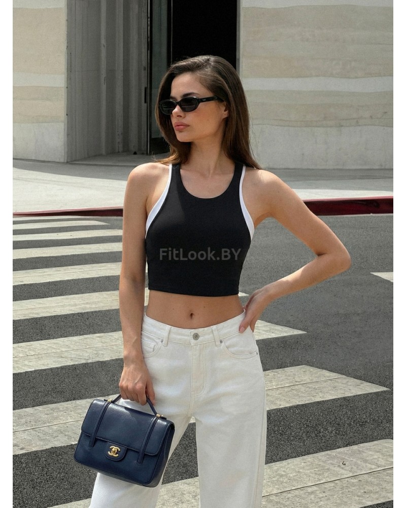 Спортивный топ-бра с контрастными вставками Outlined HighPush 