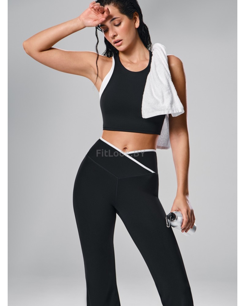 Спортивный топ-бра с контрастными вставками Outlined HighPush 