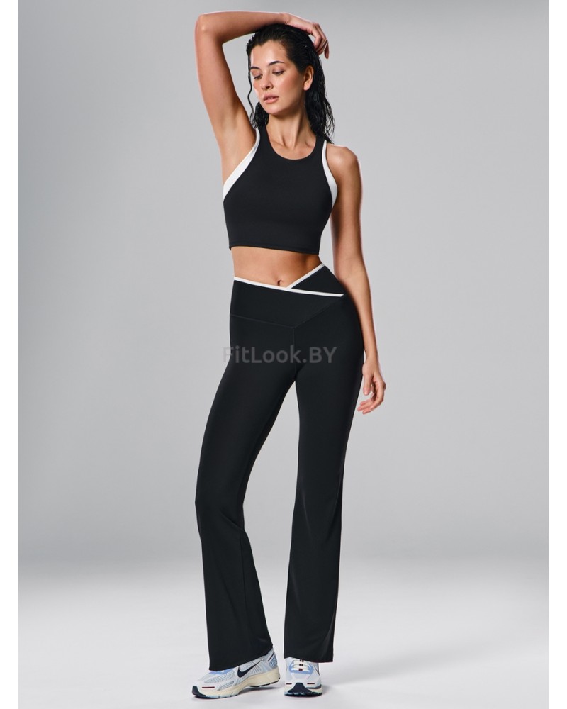 Спортивный топ-бра с контрастными вставками Outlined HighPush 