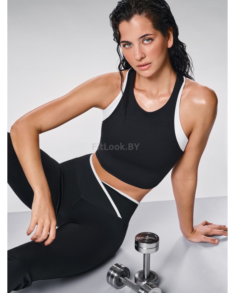 Спортивный топ-бра с контрастными вставками Outlined HighPush 