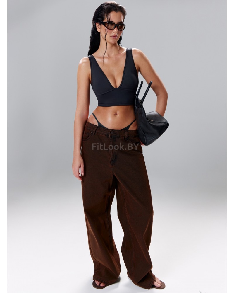 Удлиненный спортивный топ-бра