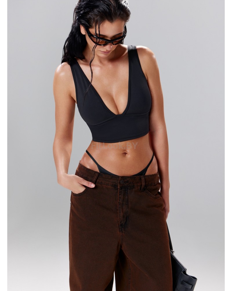 Удлиненный спортивный топ-бра