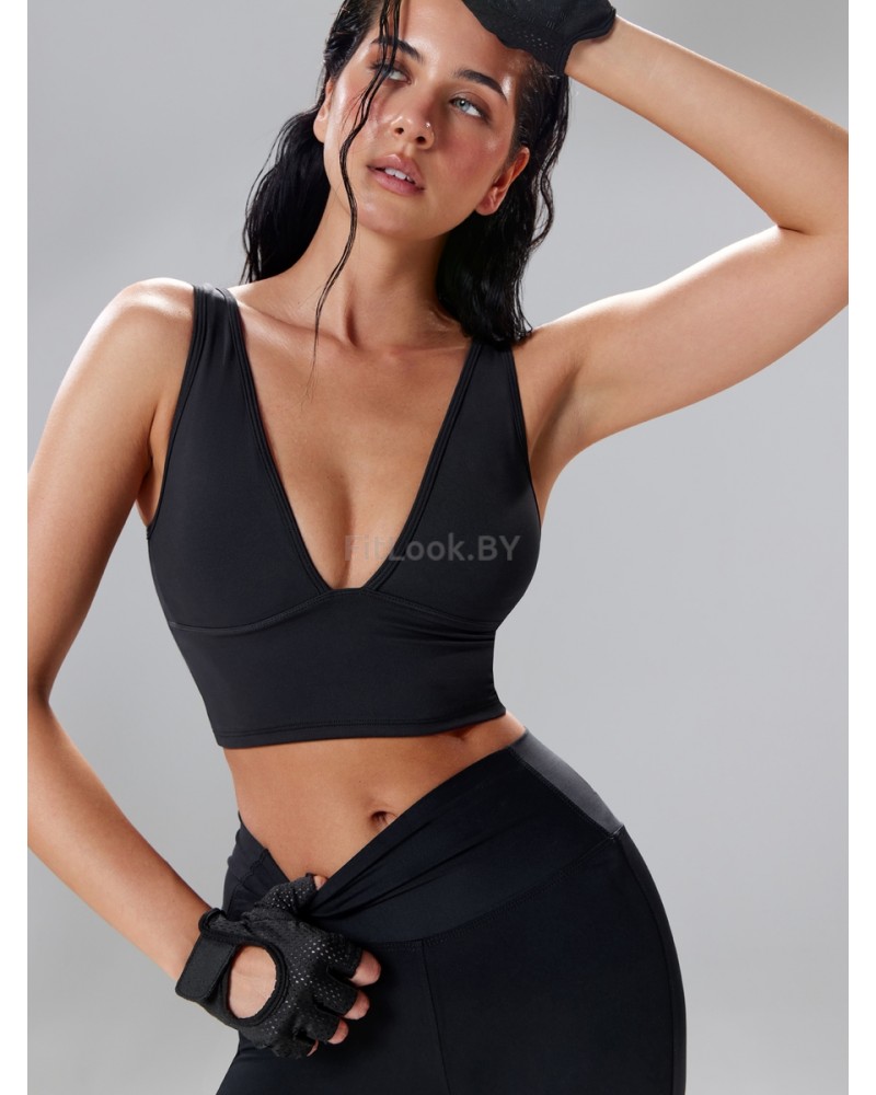 Удлиненный спортивный топ-бра