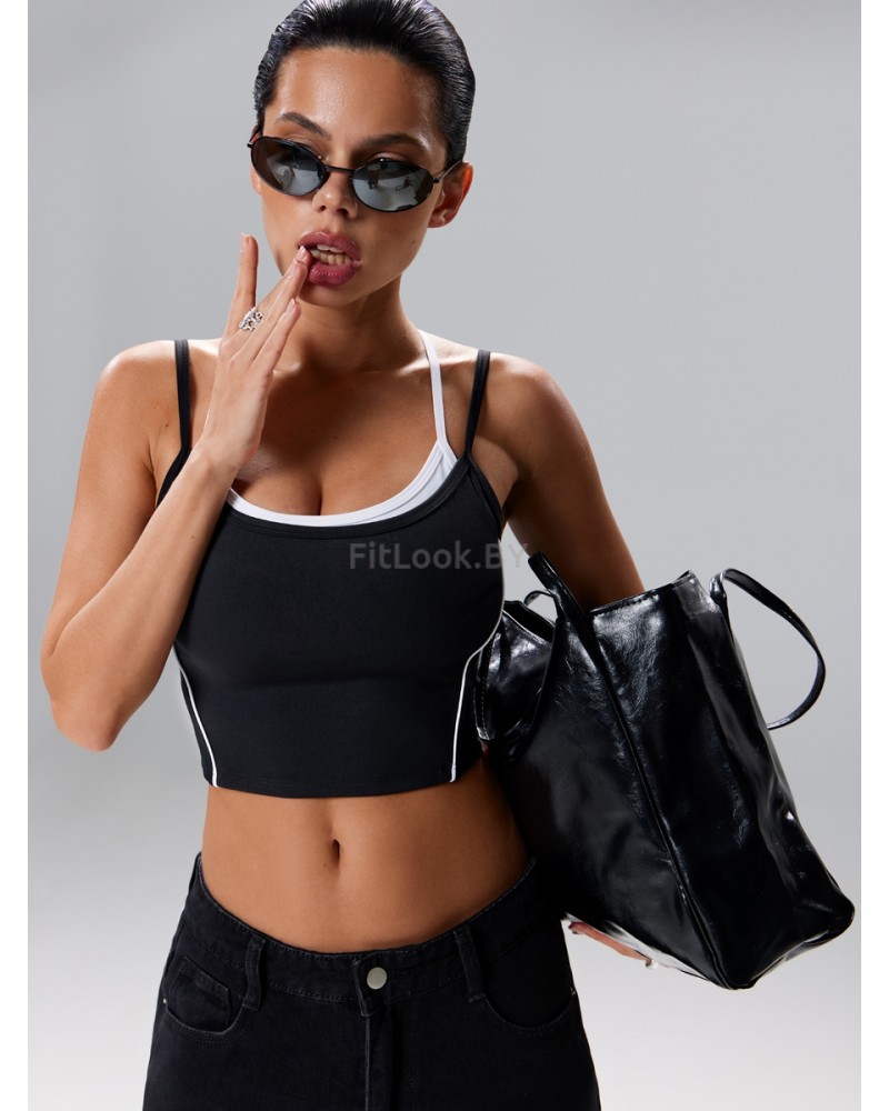 Моделирующий топ-бра с двойным верхом Neverlate Stacked