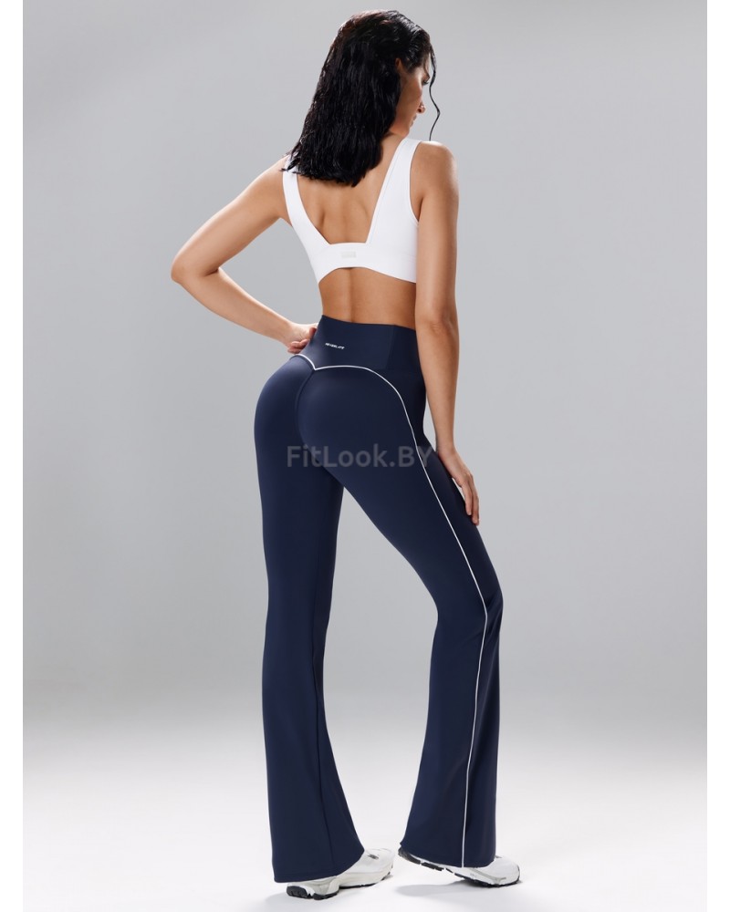 Спортивные брюки клеш Neverlate Outlined Blue