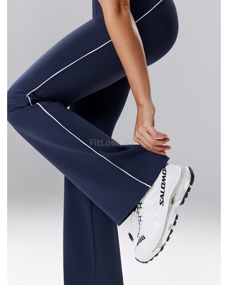 Спортивные брюки клеш Neverlate Outlined Blue