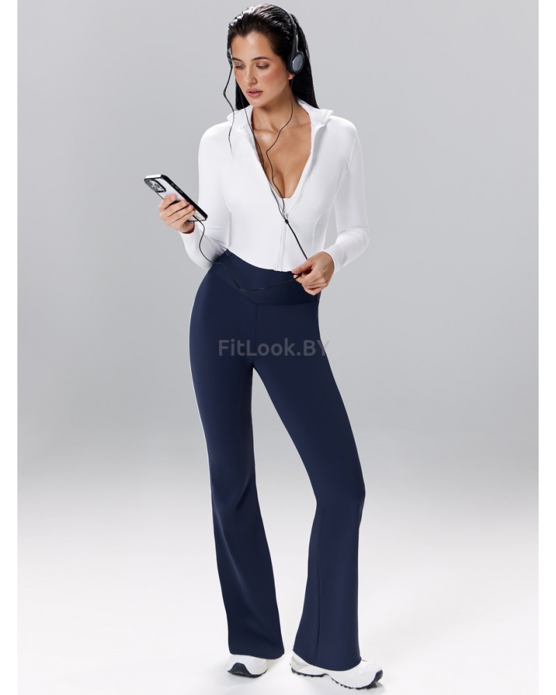 Спортивные брюки клеш Neverlate Outlined Blue