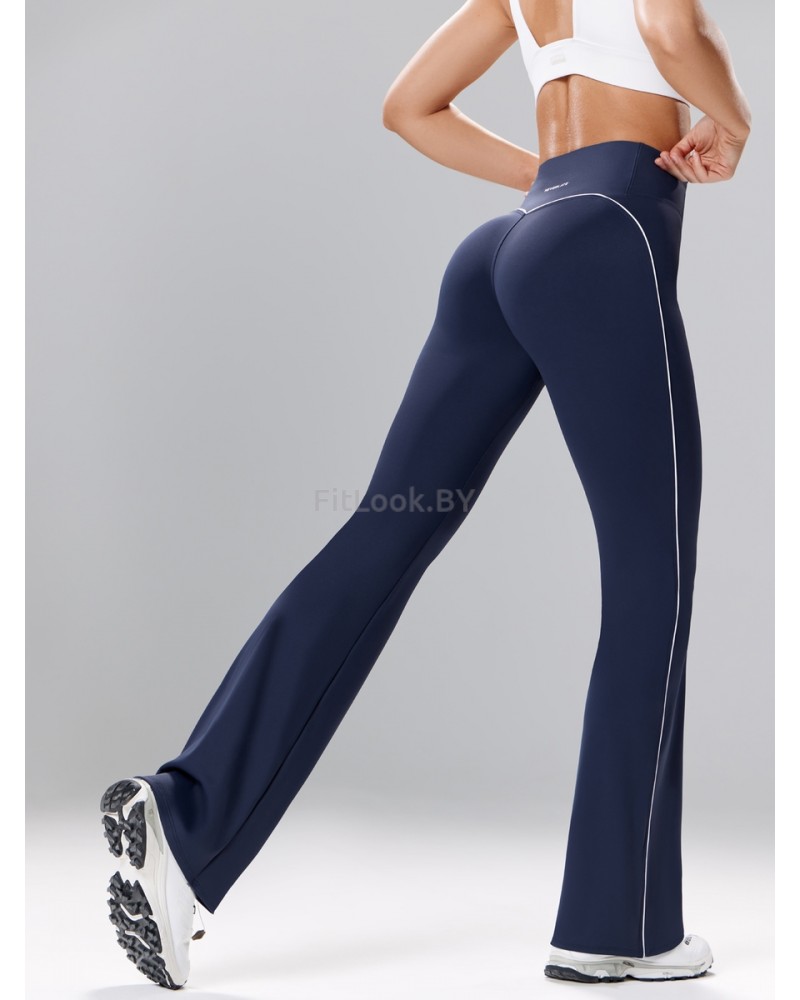 Спортивные брюки клеш Neverlate Outlined Blue