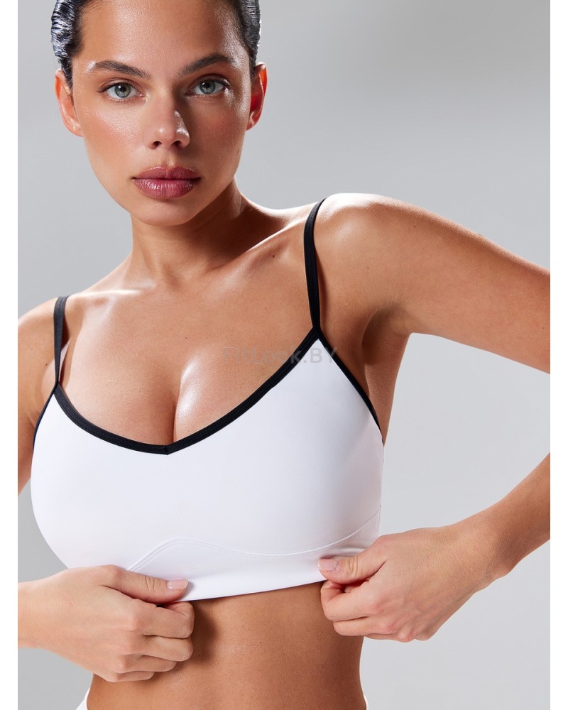 Моделирующий топ-бра c контрастным кантом