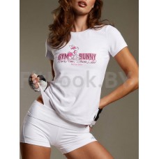 Футболка Neverlate GYM Bunny White