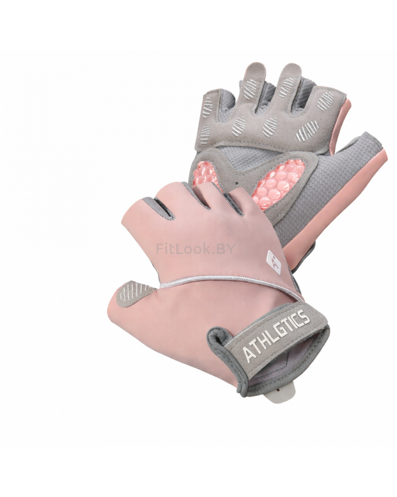 Перчатки для фитнеса ATHLETICS, розовые