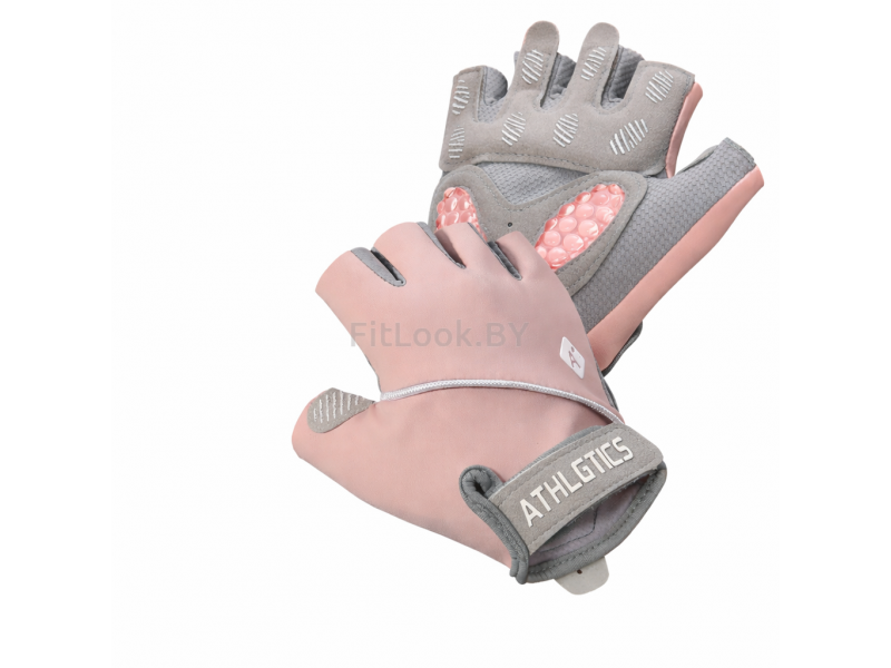 Перчатки для фитнеса ATHLETICS, розовые