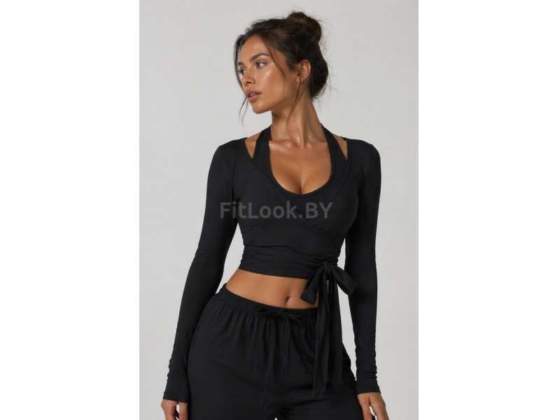 Лонгслив FITBASE Wrap Black