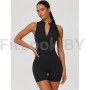 Спортивный комбинезон (ромпер) Zip Active Black