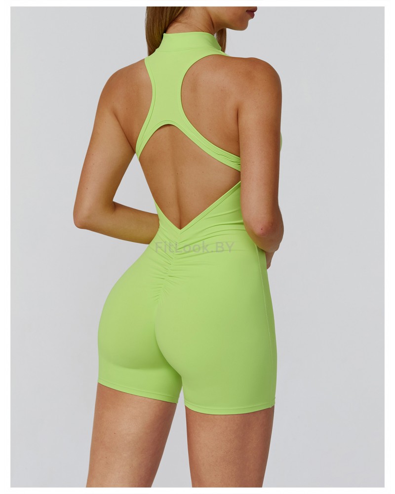 Спортивный комбинезон (ромпер) Zip Active Lime