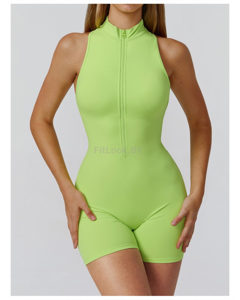 Спортивный комбинезон (ромпер) Zip Active Lime