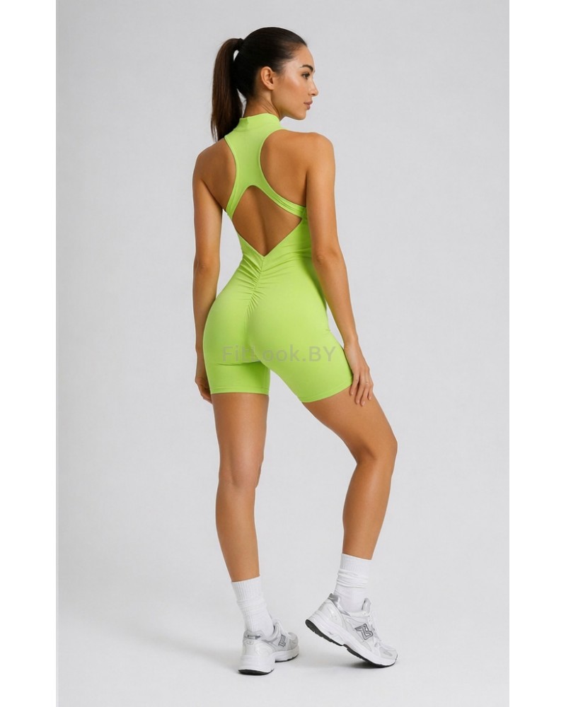 Спортивный комбинезон (ромпер) Zip Active Lime