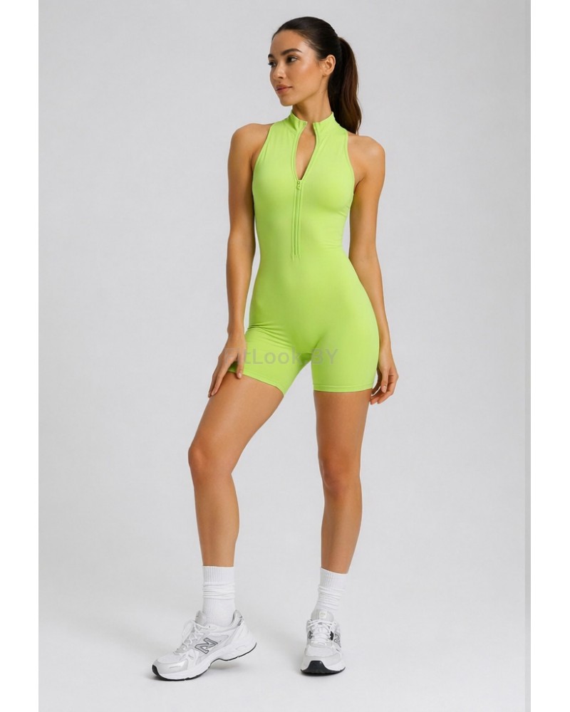 Спортивный комбинезон (ромпер) Zip Active Lime