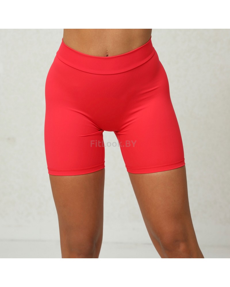 Красные спортивные шорты со сборочкой ShapeUP Red