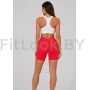 Красные спортивные шорты со сборочкой ShapeUP Red