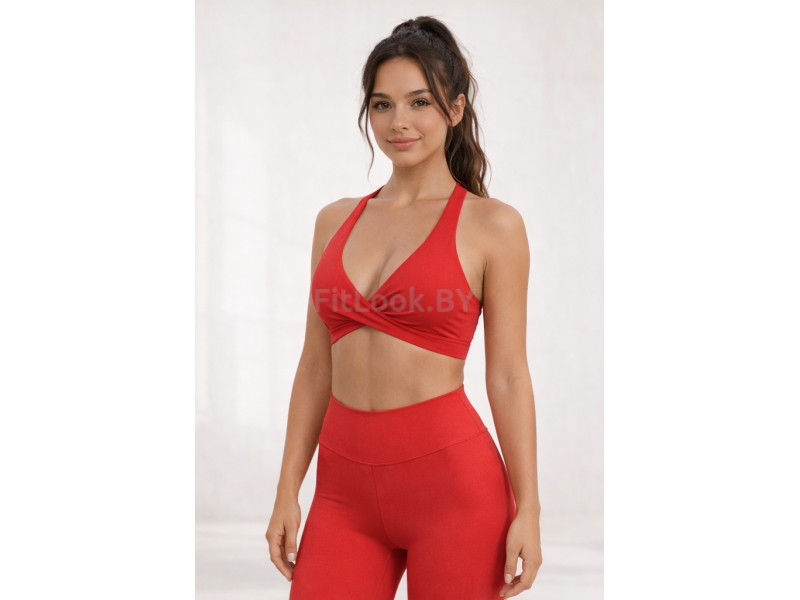 Топ FITBASE Cross Top Shape Up Red