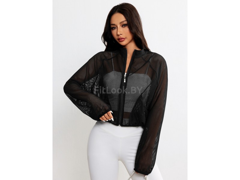 Рашгард-сетка FITBASE Mesh Zip Black