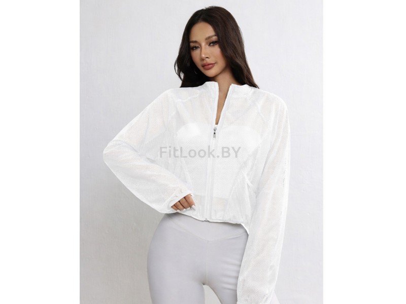 Рашгард-сетка FITBASE Mesh Zip White