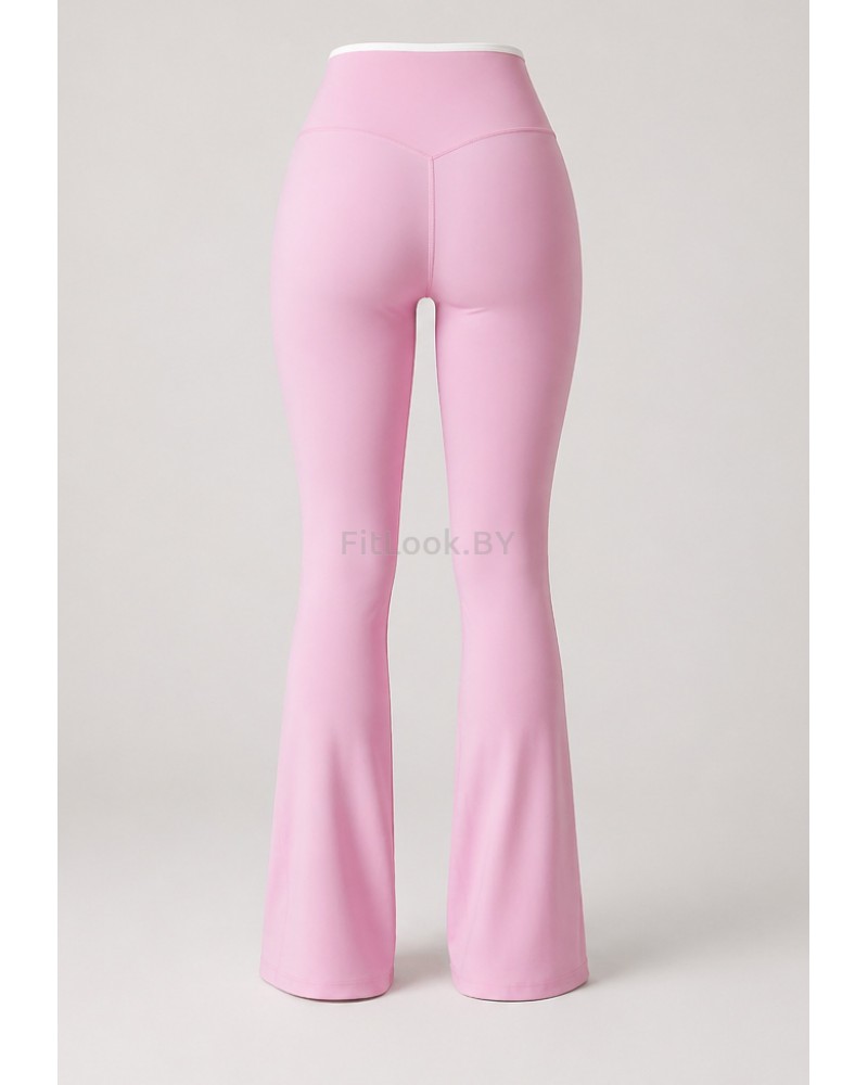 Спортивные брюки клёш Contour Pink
