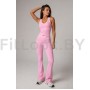 Спортивные брюки клёш Contour Pink
