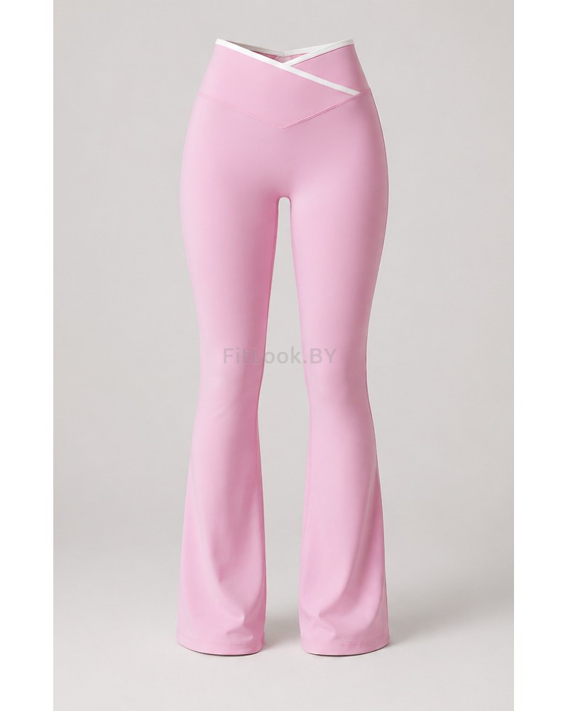 Спортивные брюки клёш Contour Pink