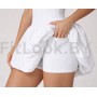 Спортивное платье со встроенными шортами Bubble Flow White