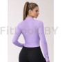 Рашгард Flex Lavender— спортивный лонгслив на молнии