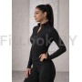 Рашгард Flex Black— спортивный лонгслив на молнии