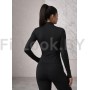 Рашгард Flex Black— спортивный лонгслив на молнии
