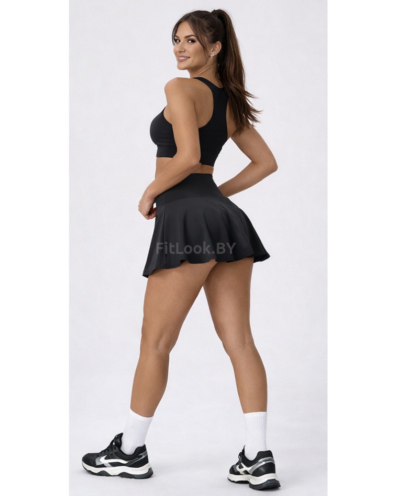 Юбка-шорты женская спортивная Flex Skirt черная