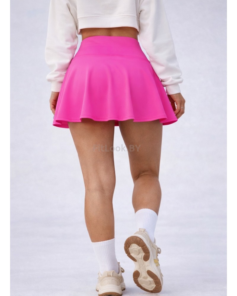 Юбка-шорты женская спортивная Flex Skirt розовая