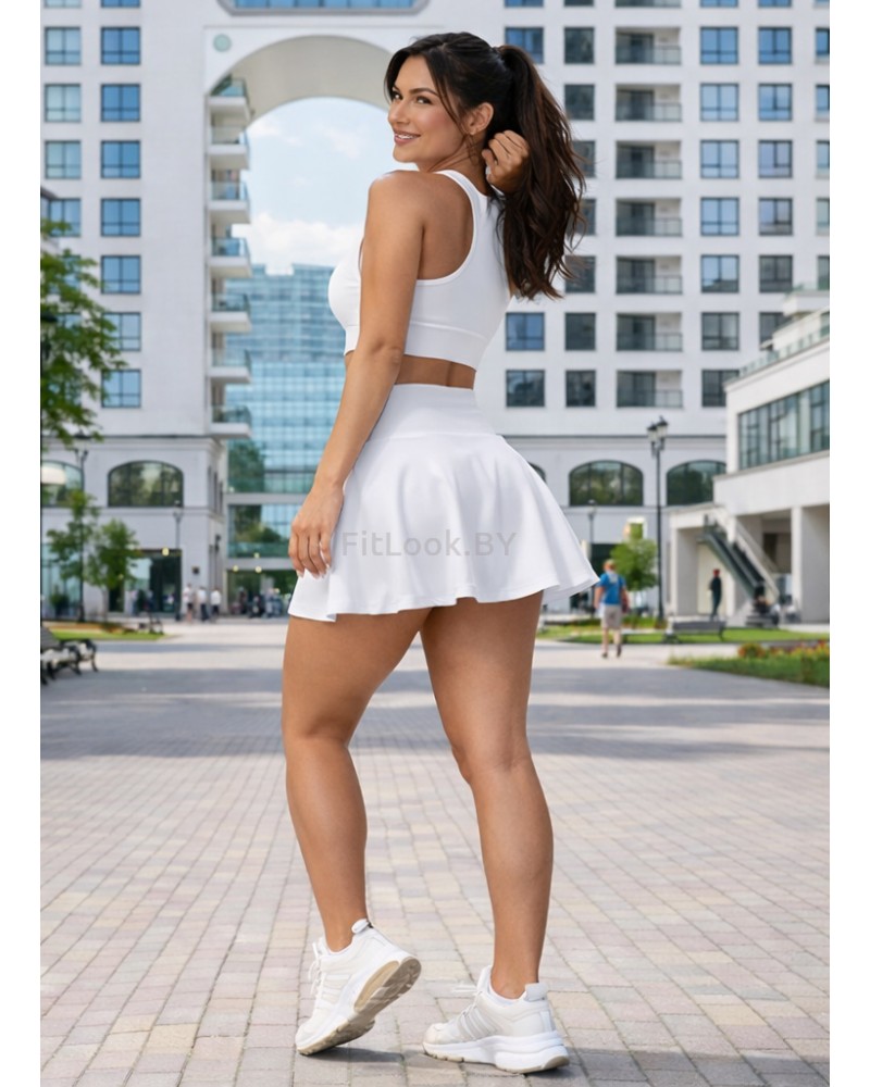 Юбка-шорты женская спортивная Flex Skirt белая