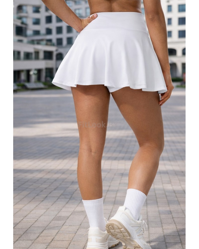 Юбка-шорты женская спортивная Flex Skirt белая